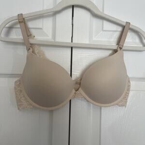SOMA 36B Embraceable Enchanting Push Up With Lace Padded Bra Warm Amber